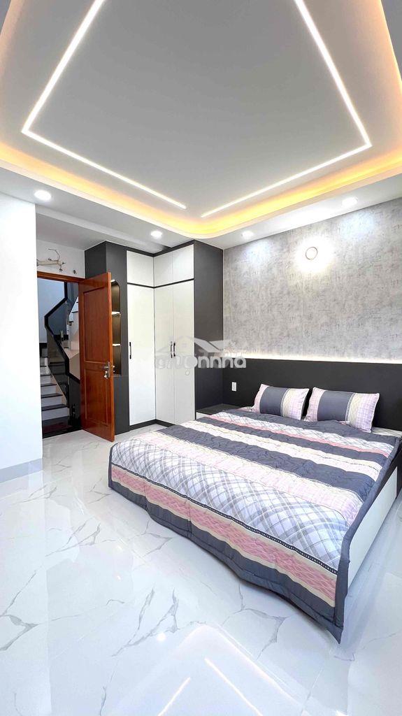 Nhà phố hiện đại 5 tầng ngay ngã tư bốn xã, đương 8m thông, 4x14m, sân - 3