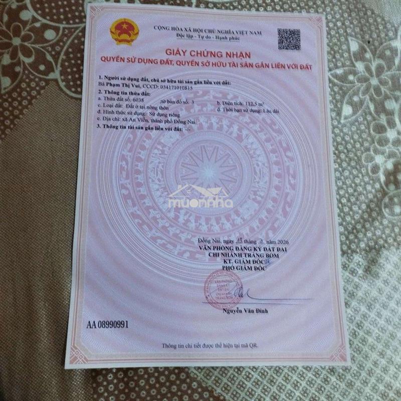 Bán 2 lô đất thổ cư liên kề đat 2 mặt tiền đườg đầu đuôi chính chủ ban