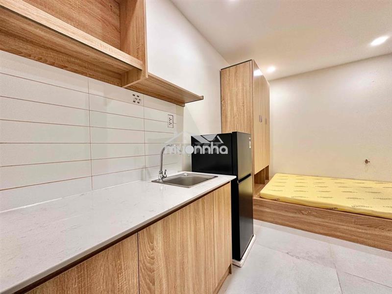 Căn hộ studio full nt mới 100% - nhà thang máy - khu bàu cát - etown c