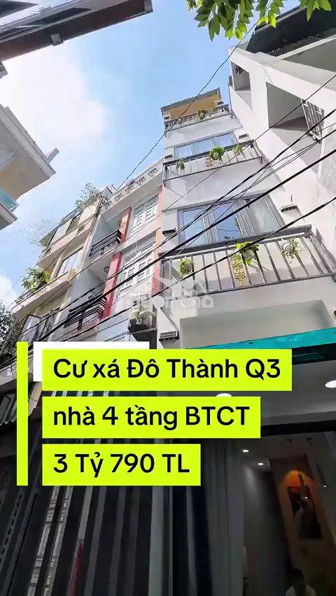 Bán nhà 4 tầng quận 3 đẹp, giá hợp lý, chính chủ