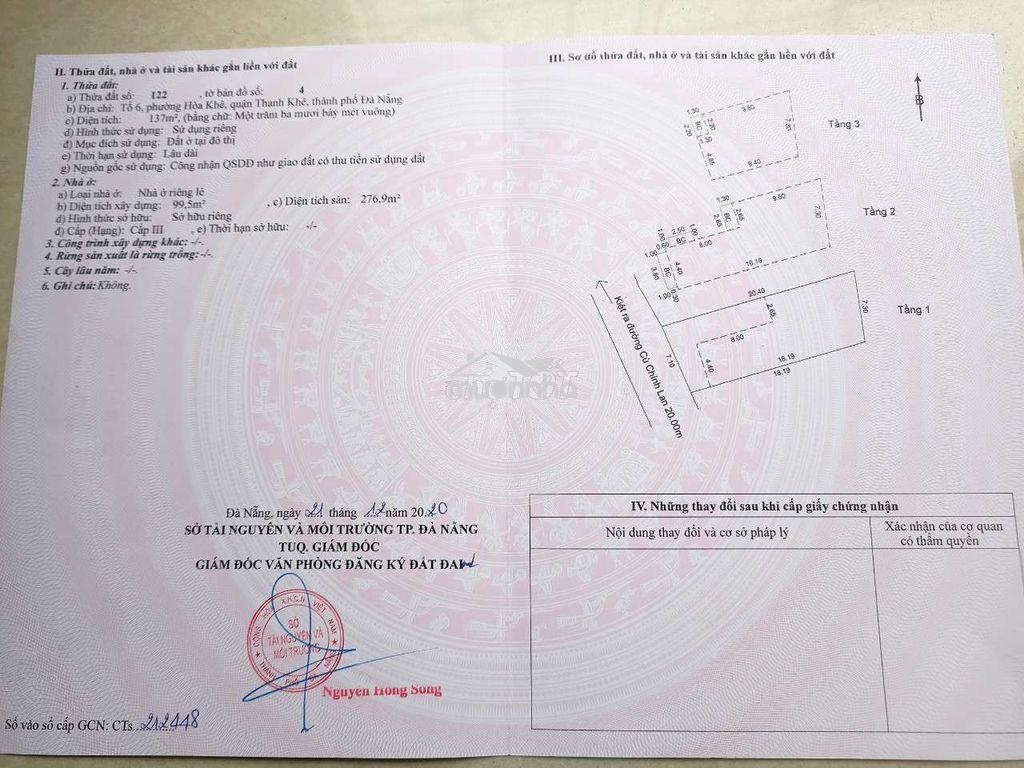 Nhà k5/11 cù chính lan 3 mê ngang 7m kiêt 5m5 thông 2 chiều sân oto - 3