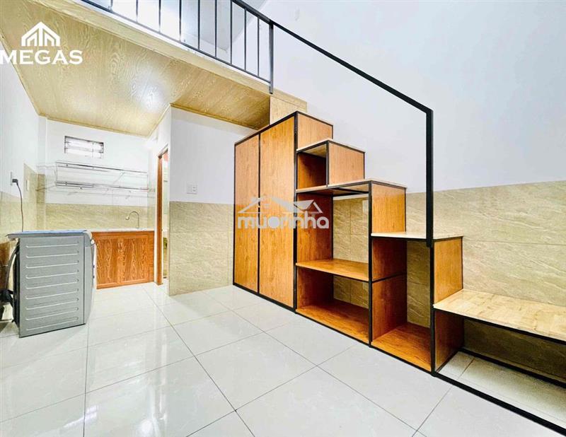 Phòng gác cao 2m cửa sổ trời đầy đủ nội thất ngay tô ký, chợ bắp