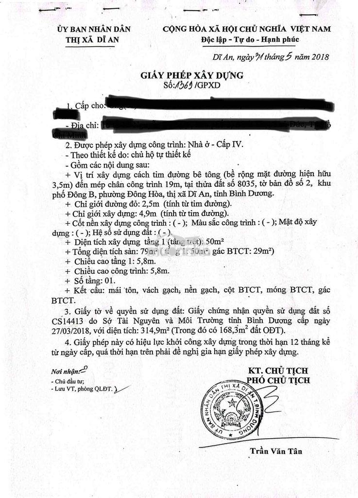 Bán nhà đưởng trần quang khải, p. đông hòa, tp. hcm, 315m2 - 4