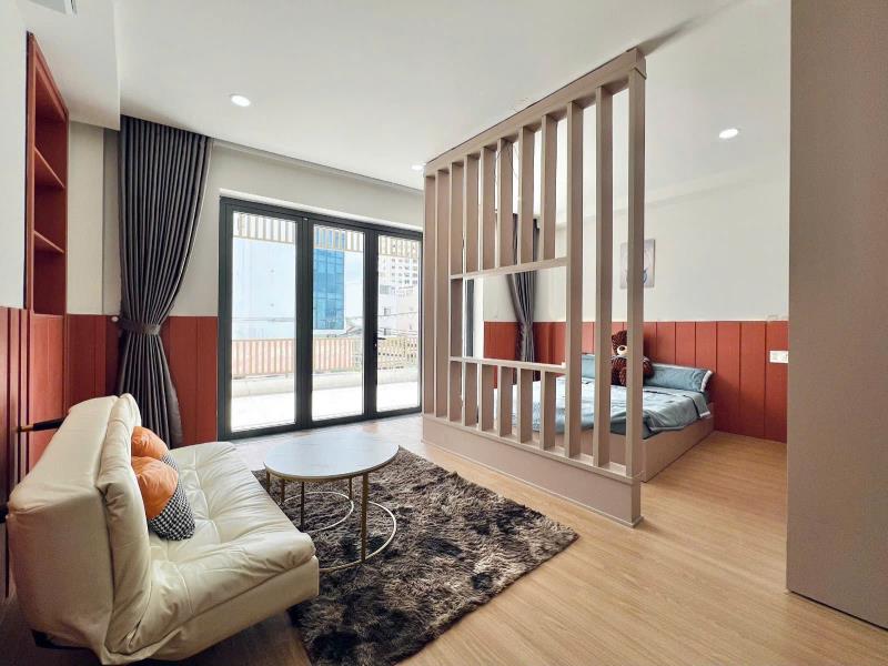 Cho thuê 1pn tách bếp - balcony lớn - thang máy ngay cầu thị nghè, thảo cầm viên gần ngã tư hàng xanh