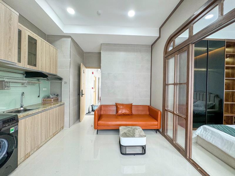 Căn hộ 1pn ban công tách bếp đi bộ tới đại học hutech, ngoại thương, gtvt, đường d5, nguyễn gia trí, ngã tư hàng xanh - 3