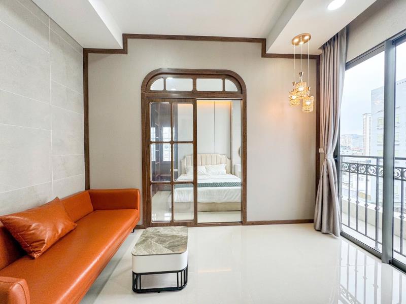 Căn hộ 1pn ban công tách bếp đi bộ tới đại học hutech, ngoại thương, gtvt, đường d5, nguyễn gia trí, ngã tư hàng xanh - 4