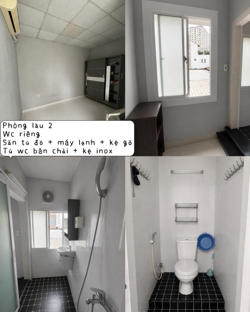 2 phòng trọ nữ 3tr, giờ tự do, trung tâm bình thạnh - 2