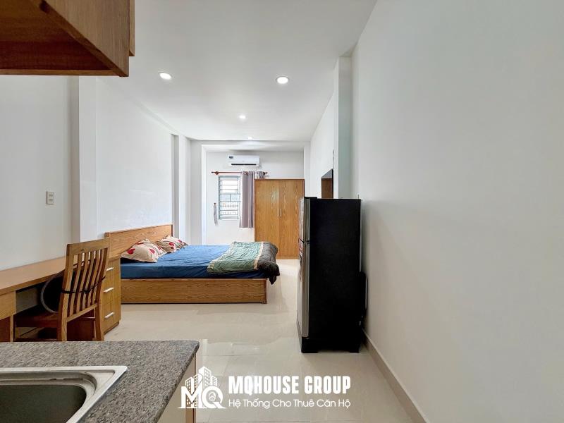 Cho thuê căn hộ 40m2 full nội thất, bảo vệ 24/24, thang máy, hầm xe rộng, cmt8 q3
