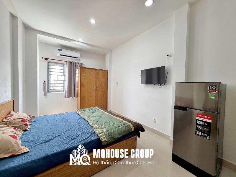 Cho thuê căn hộ 40m2 full nội thất, bảo vệ 24/24, thang máy, hầm xe rộng, cmt8 q3 - 4
