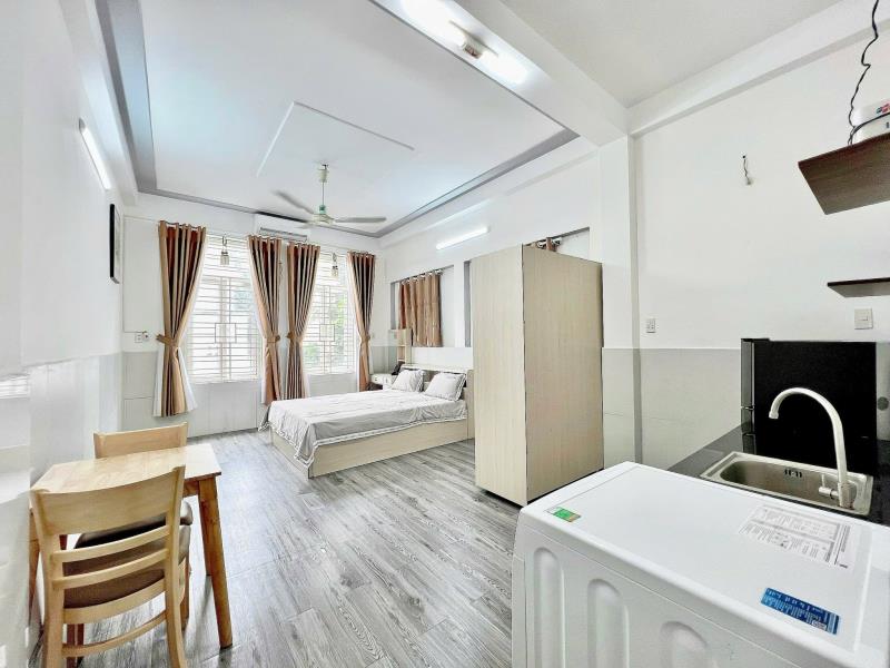 Cho thuê căn hộ máy giặt riêng có thang máy ngay nguyễn thượng hiền – gần đh văn lang, chợ bà chiểu - 4