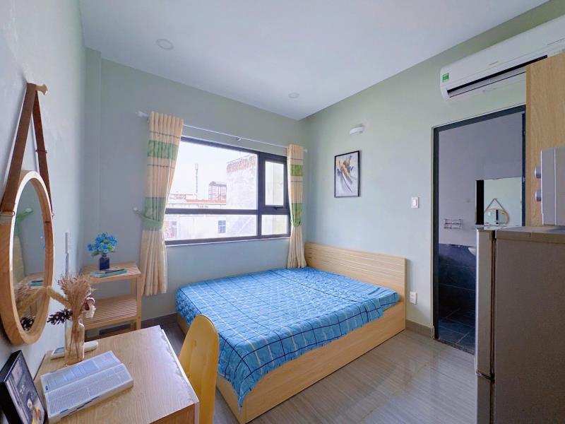 Cho thuê căn hộ studio full nội thất siêu đẹp gần đh huflit