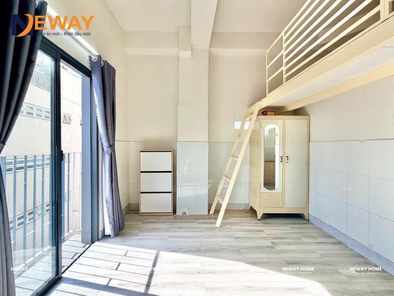 Phòng gác lửng có ban công/ cửa sổ giữa đh văn hiến & đh công thương | có thang máy, bảo vệ 24/24 - 2