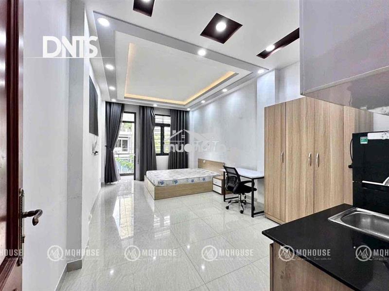 Studio ban công 40m mặt tiền trần quang khải tân định quận 1 thang máy