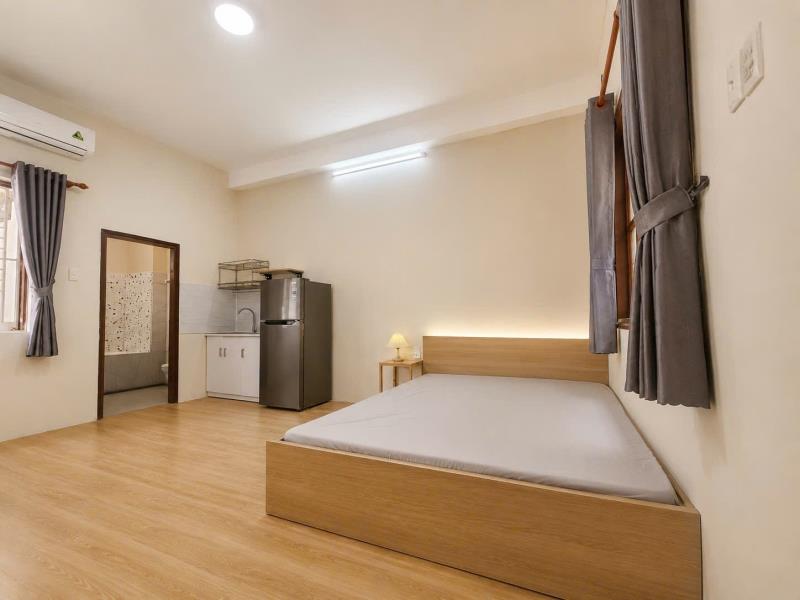 Studio full nội thất - cửa sổ lớn - ngay cổng học viện cán bộ - thuận tiện di chuyển các quận trung tâm chỉ từ 10p