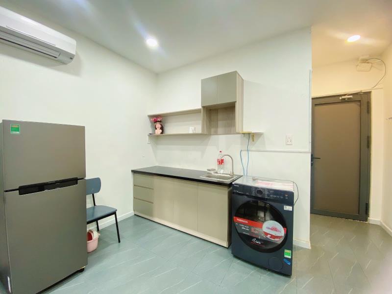 Căn hộ 1 phòng ngủ có ban công, máy giặt riêng gần đại học hutech, giao thông vận tải đường nguyễn gia trí bình thạnh - 4