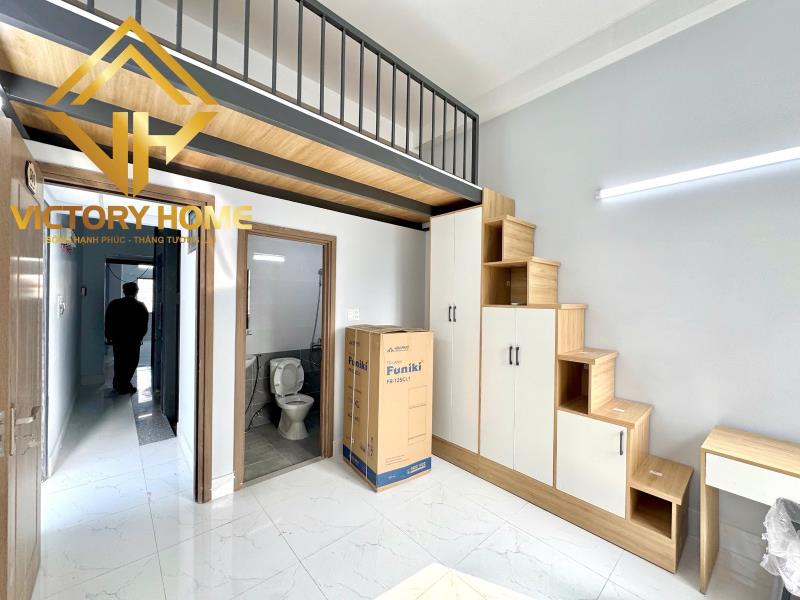 Cho thuê phòng trọ gác cao , cửa sổ trời thoáng , full nội thất đường nguyễn văn thương gần gtvt, uef, hutech , hồng bàng - 3