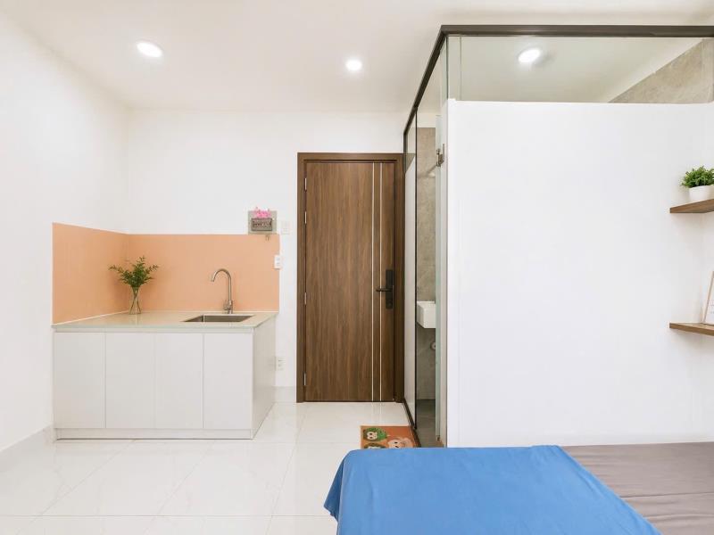 Cho thuê căn hộ studio thang máy cửa sổ trời gần đại học ngoại thương bình quới – bình thạnh - 4
