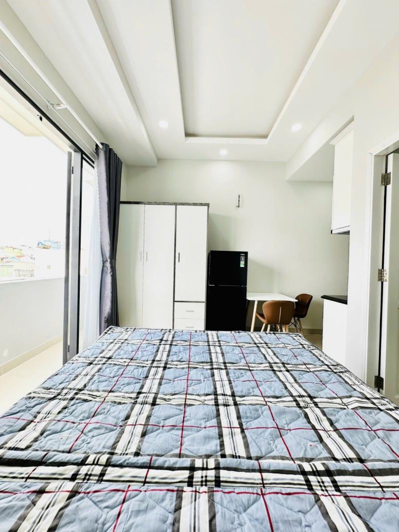Cho thuê căn hộ studio thang máy ra vào vân tay gần chợ bà chiểu bạch đằng bình thạnh - 4