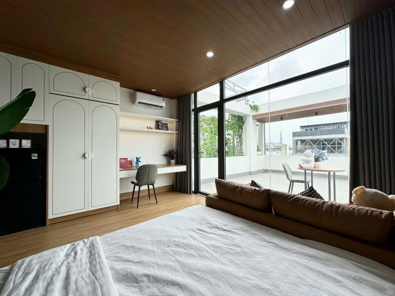 [Tân phú] căn hộ cho thuê dạng studio/1pn ban công gần đh văn hiến-đh công thương-trục âu cơ quận tân phú - 2