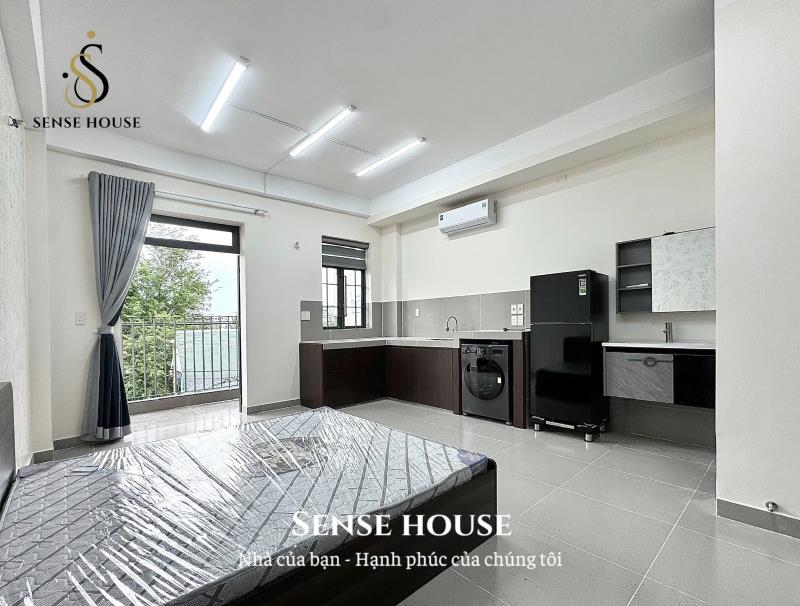 Studio ban công nội thất đẹp | dt 40m2 | ngay aeon tân phú