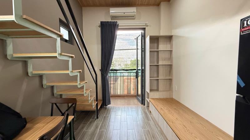 Cho thuê căn hộ duplex ban công, máy giặt riêng phòng mới tinh gần lotte, tdtu đi bộ qua 5ph - 4