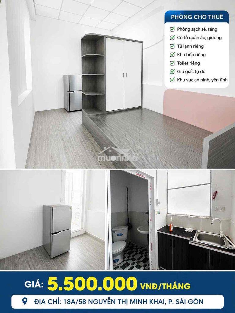 Trống sẵn căn studio cửa sổ trời thoáng trung tâm q1 - thảo cầm viên