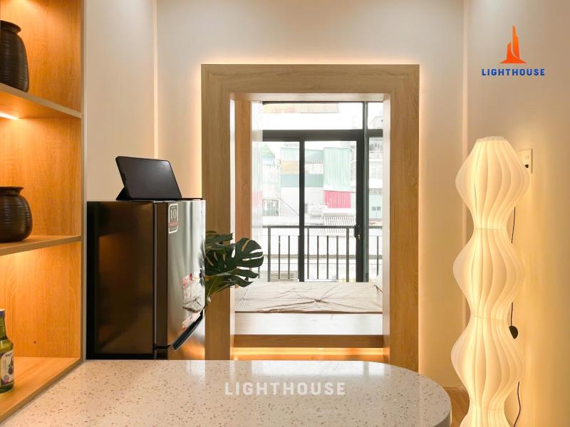 Cho thuê căn hộ 1 phòng ngủ tách bếp có ban công full nội thất mới hiện đại city view gần tdtu, nttu, lotte mart trung tâm quận 7 - 3