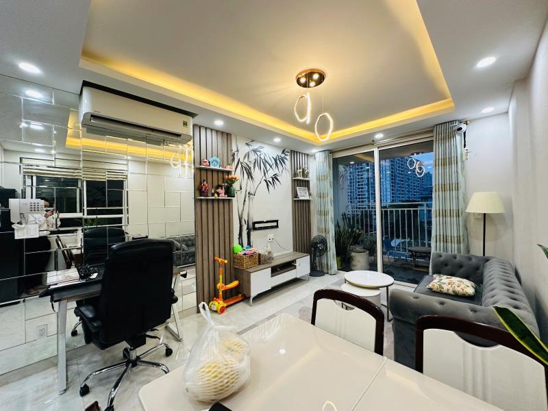 Căn góc 73m2 - 2pn+2wc - full nội thất như hình. cửa nam, view bắc + sẵn hđ thuê linh động - 2