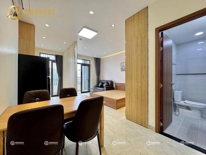 Cho thuê studio ban công 36m2 ngay chợ bà chiểu - ngã tư phú nhuận - phố ẩm thực phan xích long - đại học văn lang