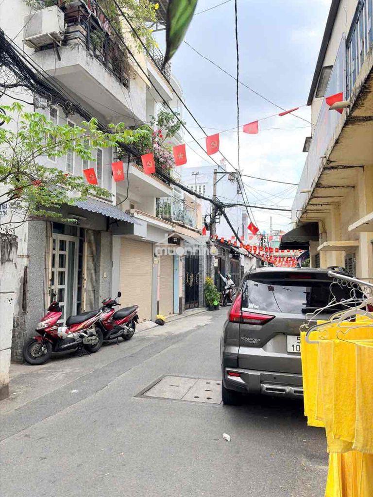 Nhà mới rộng rãi phư nhuận, hẻm xe hơi - trệt 2 lầu, 4pn 3vs - 2