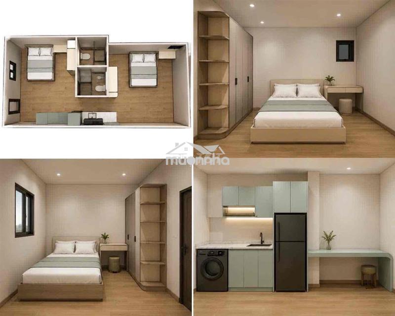2 phòng ngủ 2 wc bancol full nội thất ngay phan xích long