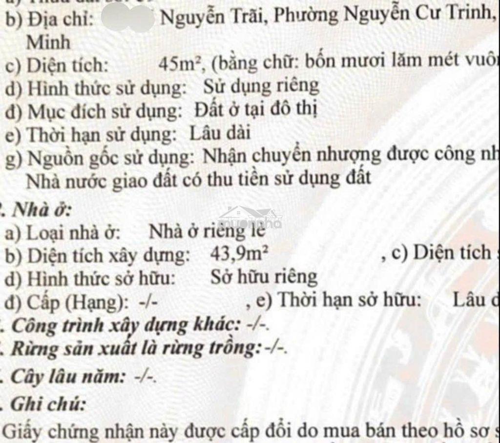 Bán nhà hẻm ô tô nguyễn trãi, quận 1 - 45m2, cực ngon, chỉ 5 tỷ nhỉnh - 3