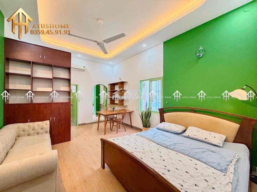 Cho thuê 1pn tách bếp ban công rộng 40m2 siêu thoáng ngay trường sa - 3