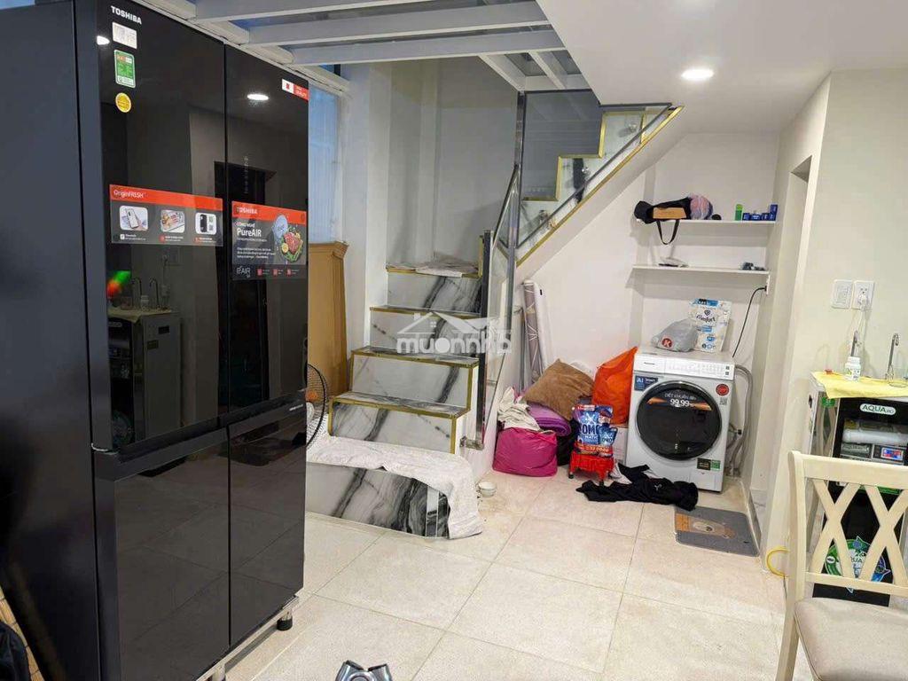 Nhà full nội thất mới 1 trệt 1 lầu 8x5m 2 phòng hẻm bến vân đồn - 2