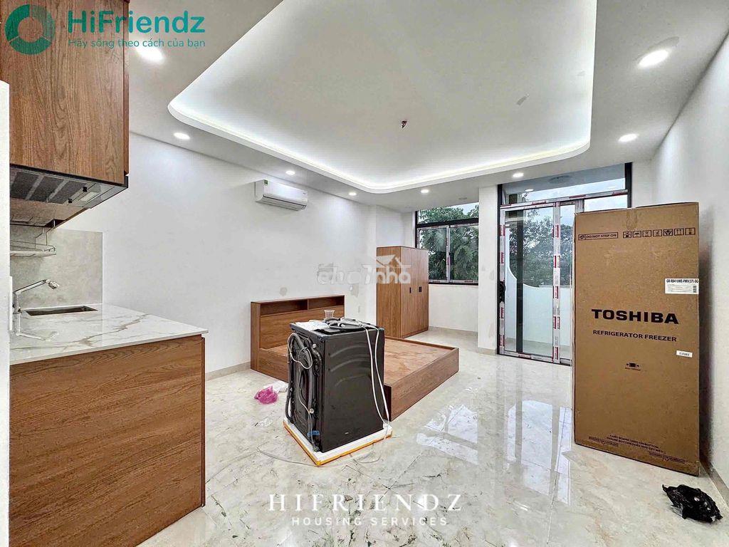 Duplex & studio - mới 100% - full nội thất - có bancon - thang máy - 3