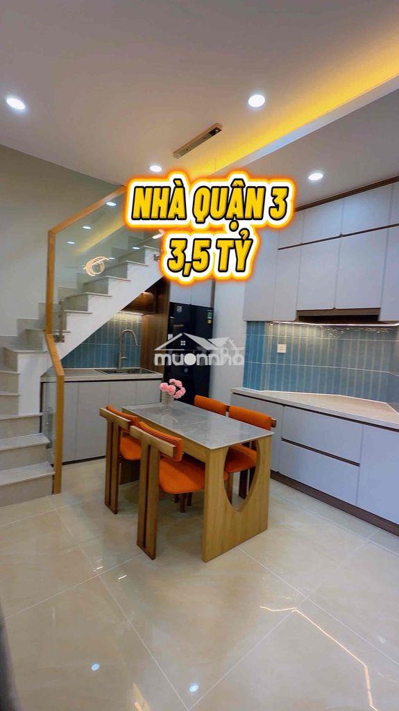 Bán nhà q3, 2 pn, full nội thất. 3tỷ nhỉnh