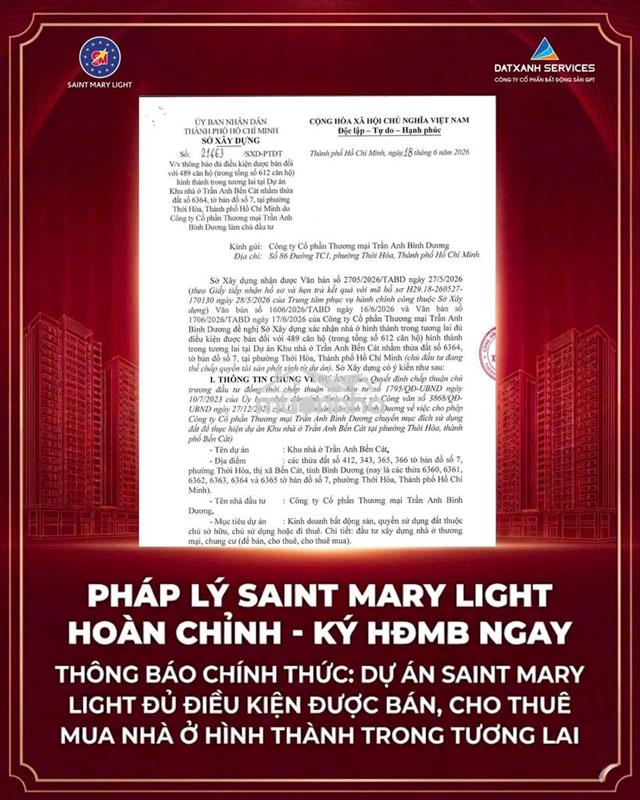 209 triệu sở hữu căn studio saint mary light, giao nhà quý 4/2027