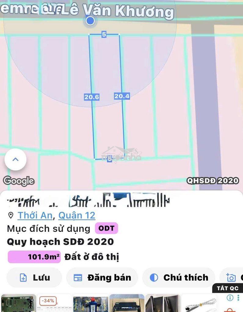 Hẻm 6 m , lê văn khương 100 m2, chỉ 4,x tỷ - 3