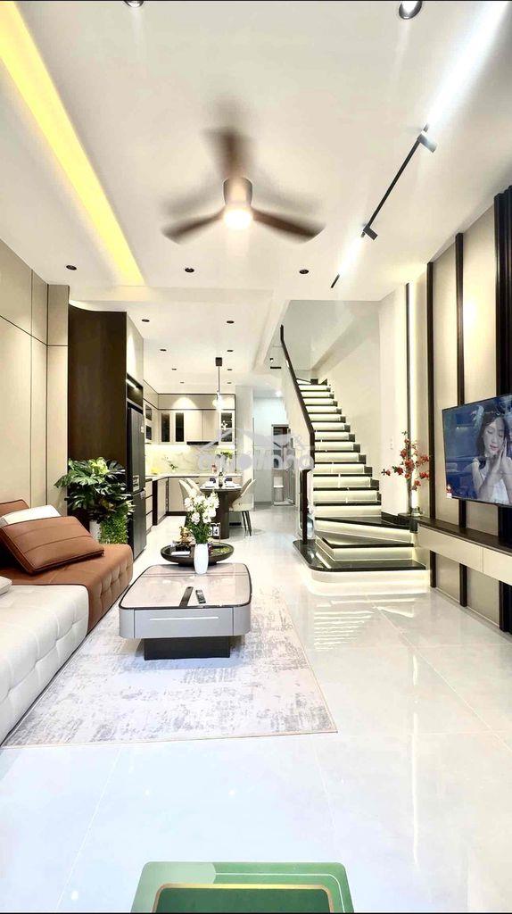 Bán nhà xây mới bình thạnh 64m2 ngang 4.1m full nội thất cao cấp - 2