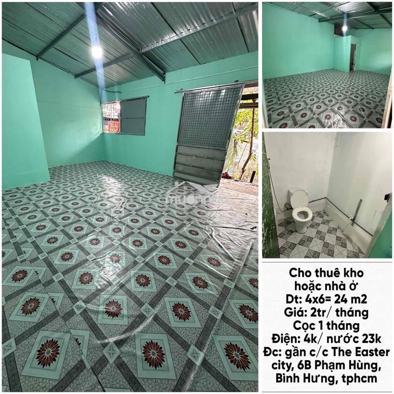Cho thuê phòng trọ 24m2 gần c/c 6b phạm hùng