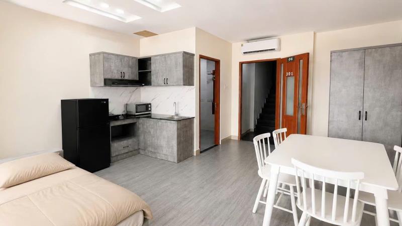 Căn hộ studio ung văn khiêm – ban siêu bự, máy giặt riêng, rộng 50m² ,cách đh ngoại thương 500m - 2