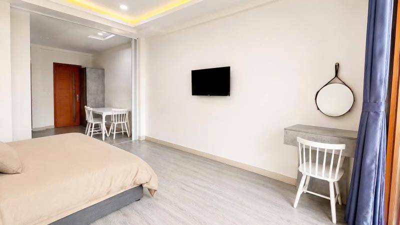 Căn hộ studio ung văn khiêm – ban siêu bự, máy giặt riêng, rộng 50m² ,cách đh ngoại thương 500m - 4