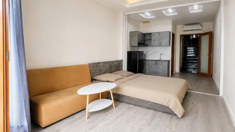 Căn hộ studio ung văn khiêm – ban siêu bự, máy giặt riêng, rộng 50m² ,cách đh ngoại thương 500m - 3