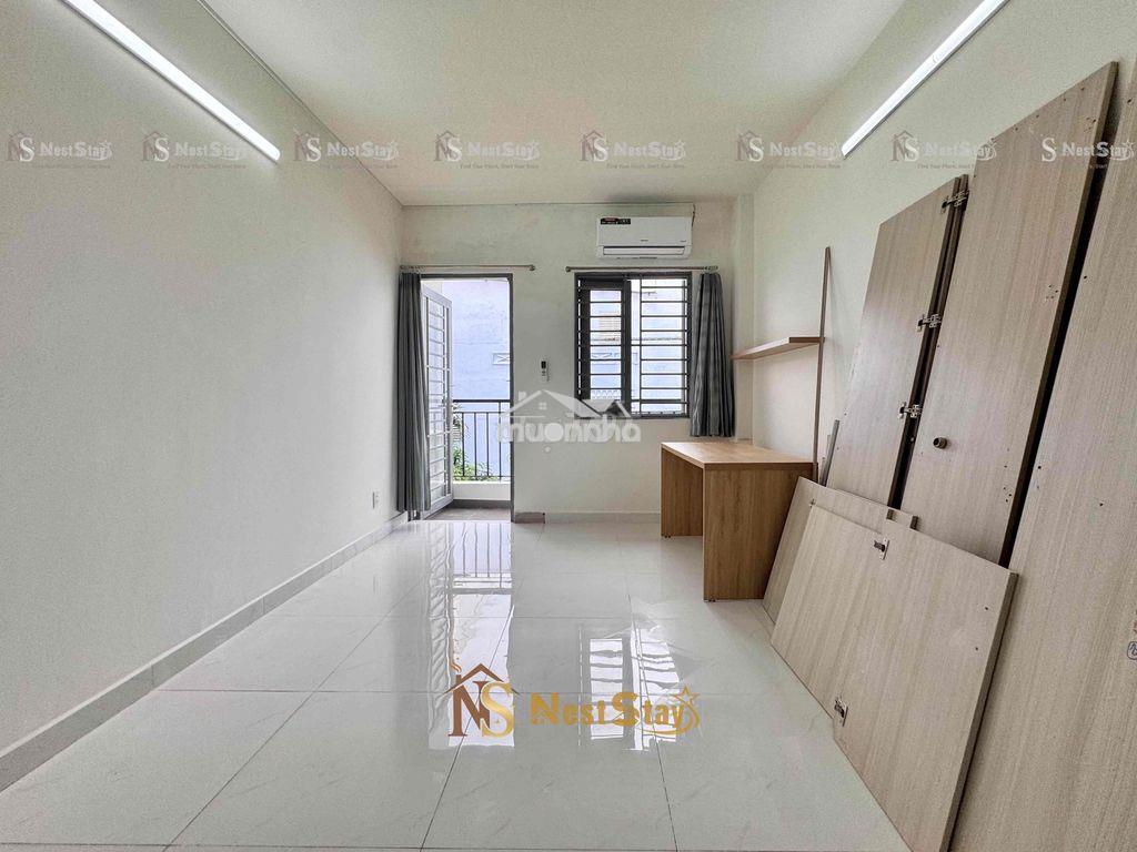 Cho thuê phòng 1 trệt 1 lửng 40m2 lương thế vinh - ban công, máy giặt - Ảnh 3