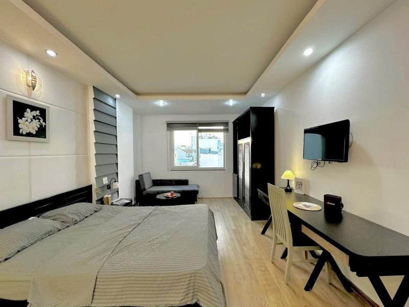 Phòng full nội thất tách bếp siêu rộng có cửa sổ xô viết nghệ tĩnh sát bên các trường đại học lớn trong khu vực - 3