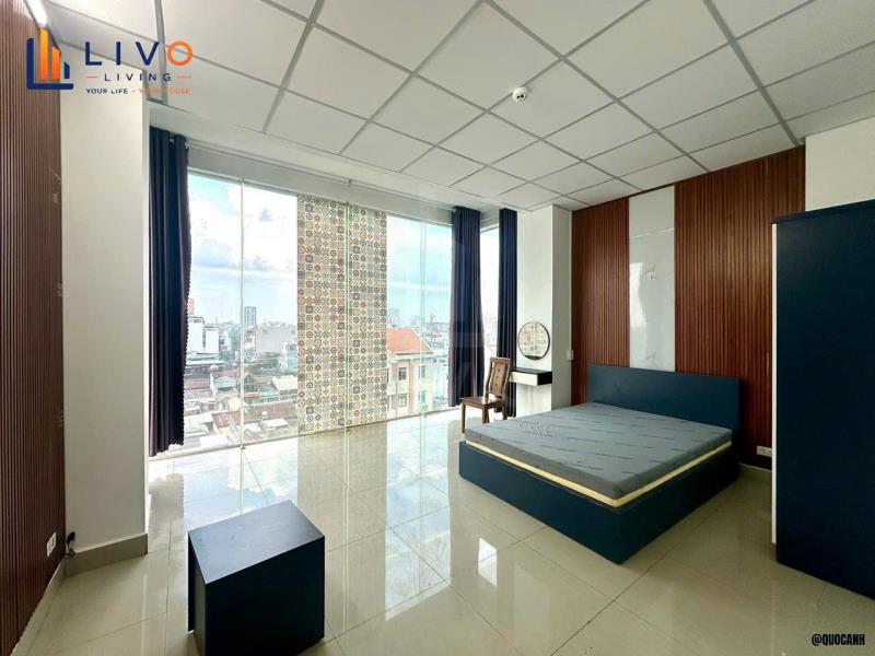 Cho thuê căn hộ 3pn 2wc rộng 90m2 có thang máy tận phòng ngay ngã tư hàng xanh - chợ bà chiểu - đại học hutech- ngoại thương