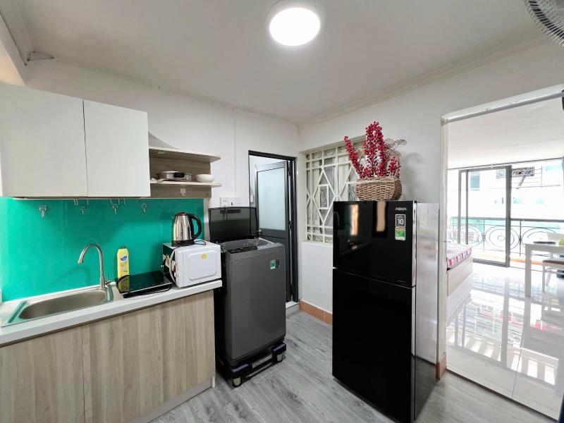 Căn hộ 1pn 1pk + máy giặt riêng, ngay khu phan xích long, vạn kiếp, hoa lan, vũ huy tấn , phan đăng lưu - Ảnh 2