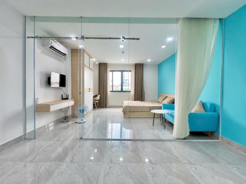 Căn hộ dịch vụ 1 phòng ngủ cửa sổ lớn full nội thất cao cấp ở thích quảng đức phú nhuận sát quận 1