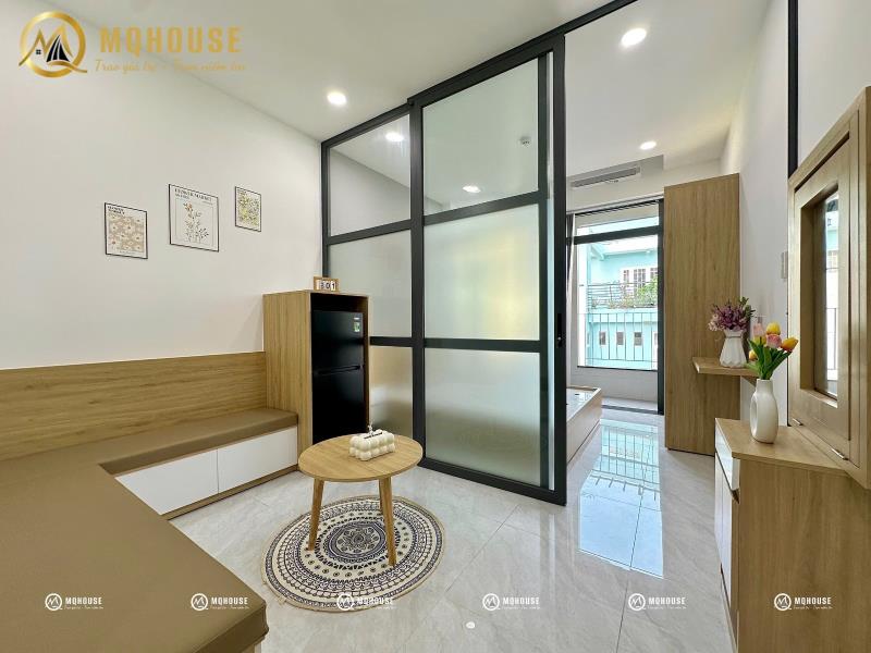 Căn hộ 1pn tách bếp bancol 35m2 full nt