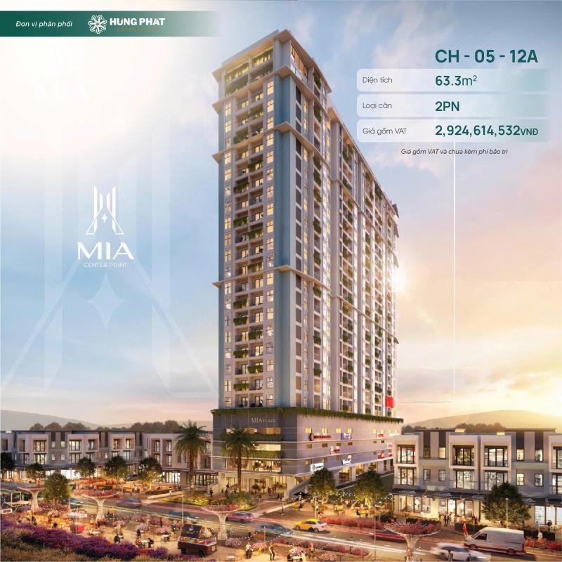 2pn view biển, full nội thất chưa đến 3 tỷ - mia center point 
